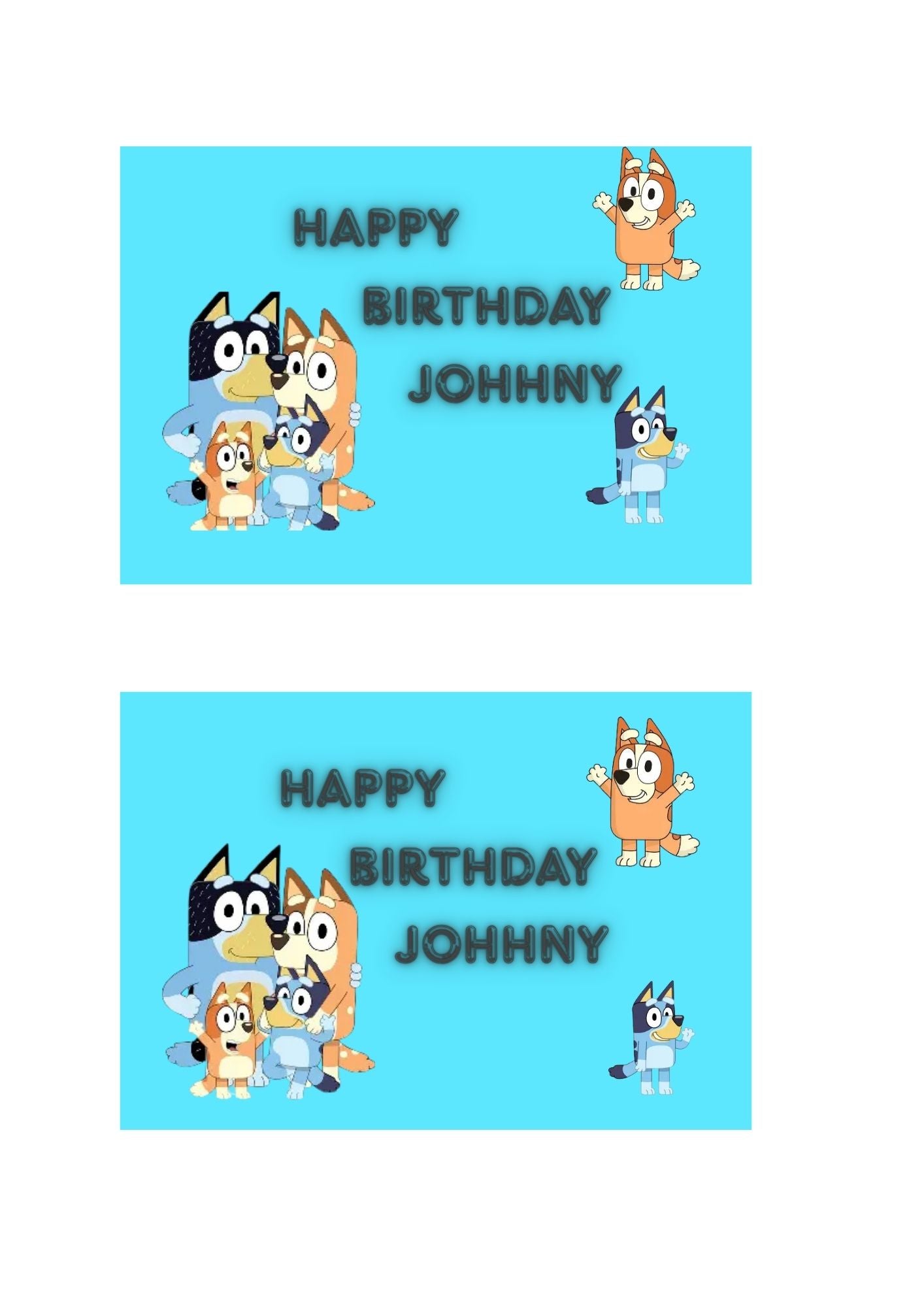 Bluey Birthday Party Printable Bundle | Editable Instant Download Party Pack | Invitations, Cake Toppers, Water Bottle Labels & Decorations